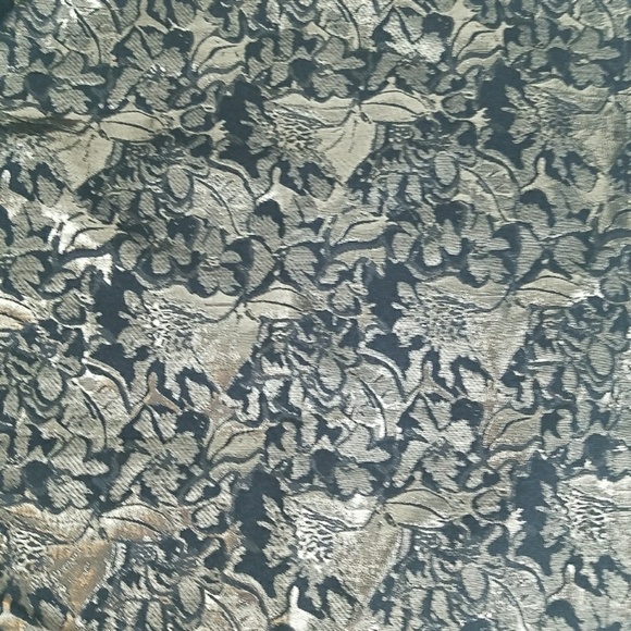 LANE BRYANT METALLIC JACQUARD PENCIL SKIRT - Picture 4 of 4